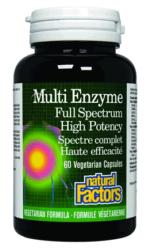 Multi Enzyme Full Spectrum High Potency<br>60 Veg cap
